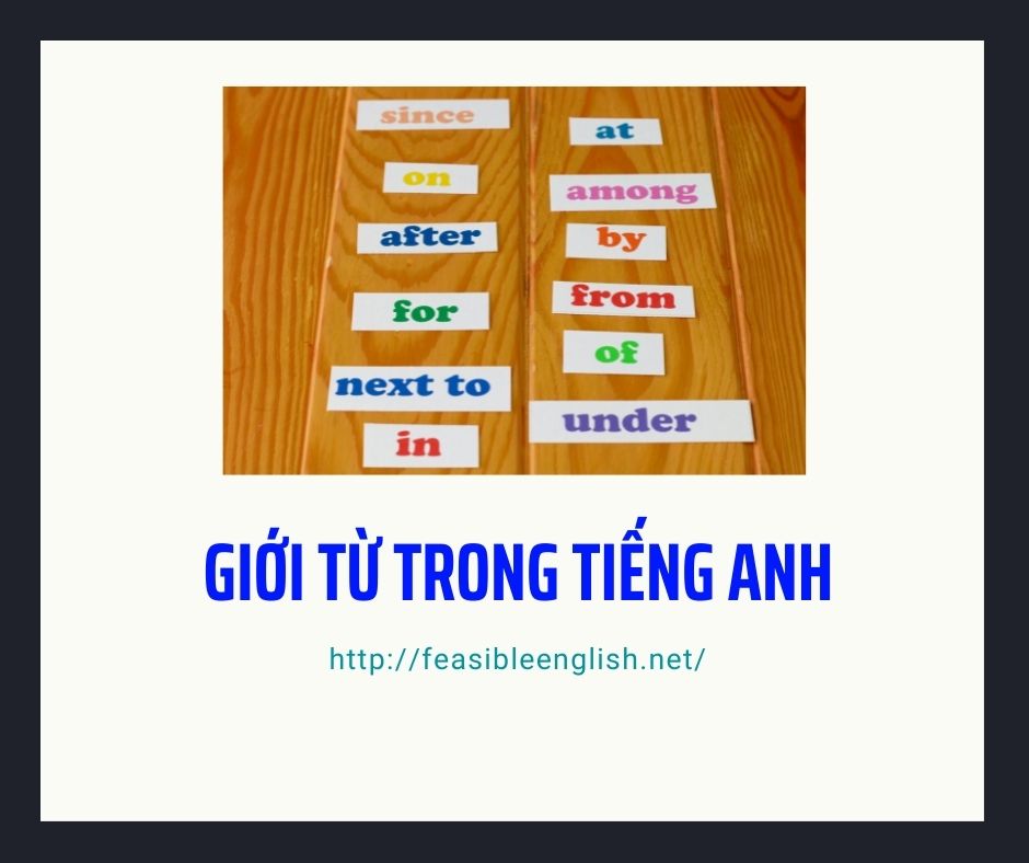 Giới từ trong tiếng Anh - Bel Nguyễn